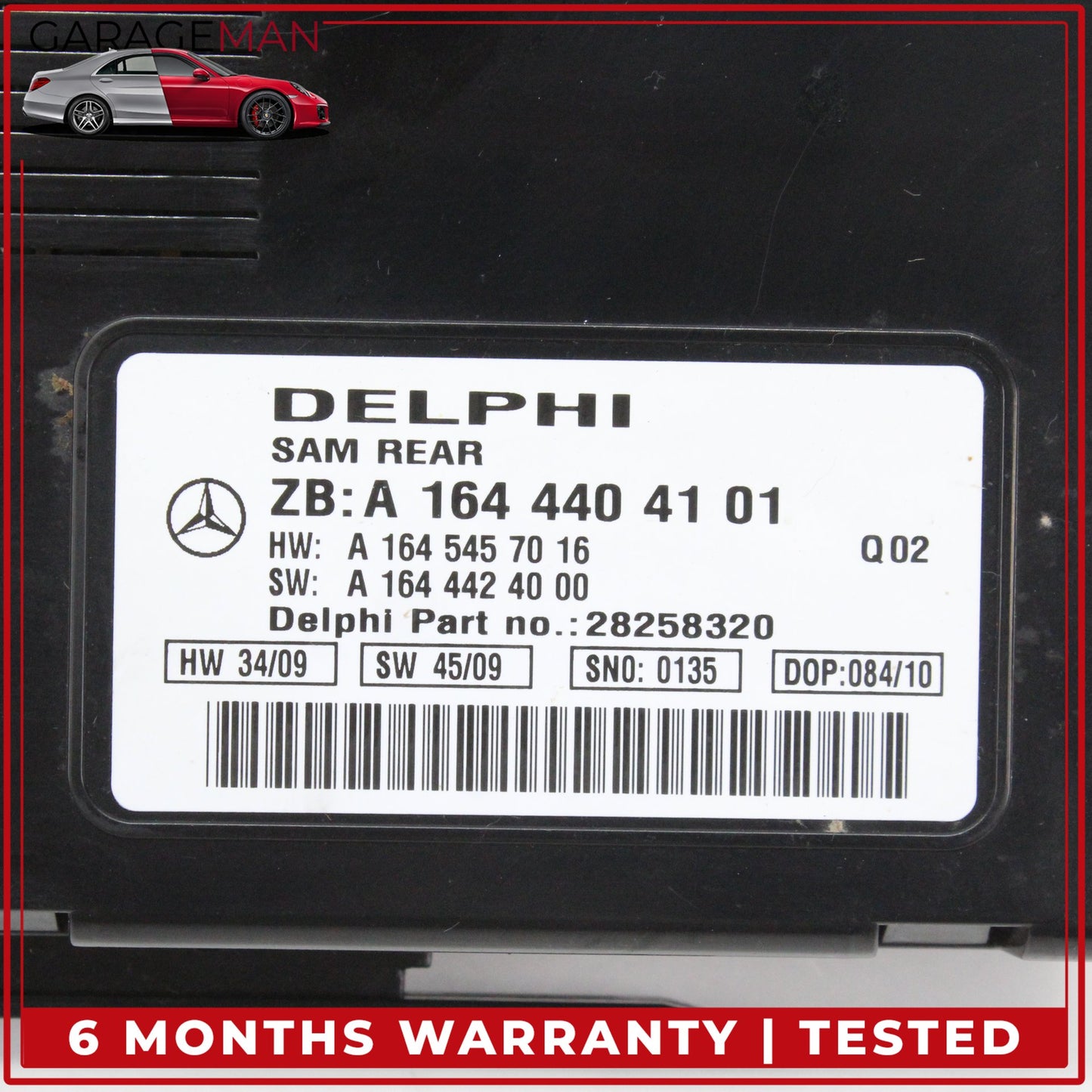 2010-2013 Mercedes W164 ML350 Rear SAM Module Unit Signal Acquisition OEM