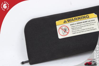 2002-2005 Ford Thunderbird Front Right Side Sun Visor Black 1W637604132ACW OEM