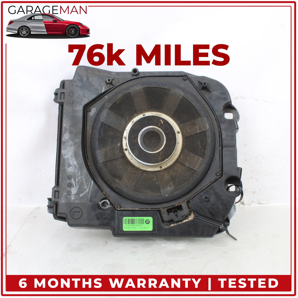 2012-2018 BMW 650i F13 Bang&Olufsen Left Side Subwoofer Audio Sound Speaker OEM