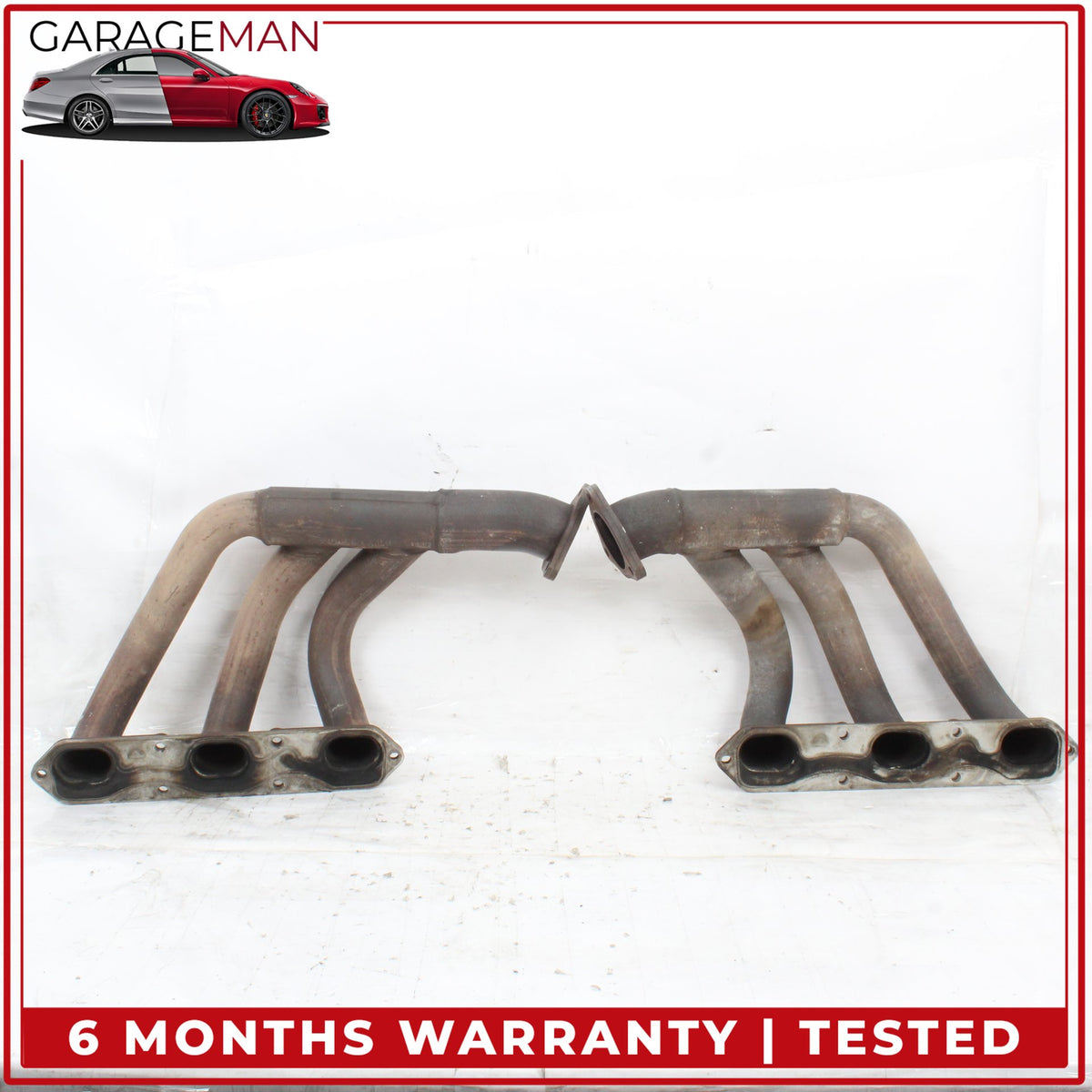 1999-2001 Porsche 911 Carrera 996 Left and Right Side Exhaust Manifold Set OEM