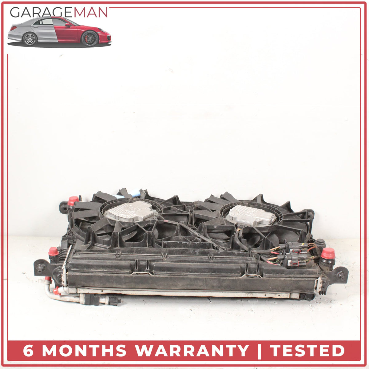 2011-2018 Audi A8 D4 Engine Radiator Cooling Fan Motor Assembly 4H0121003M OEM