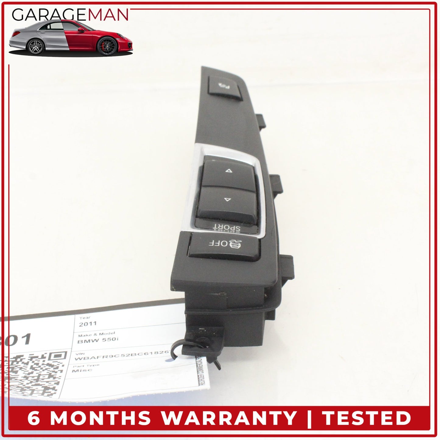 2011-2016 BMW 550i Front Center Console Drive Mode Control Switch 9202936 OEM