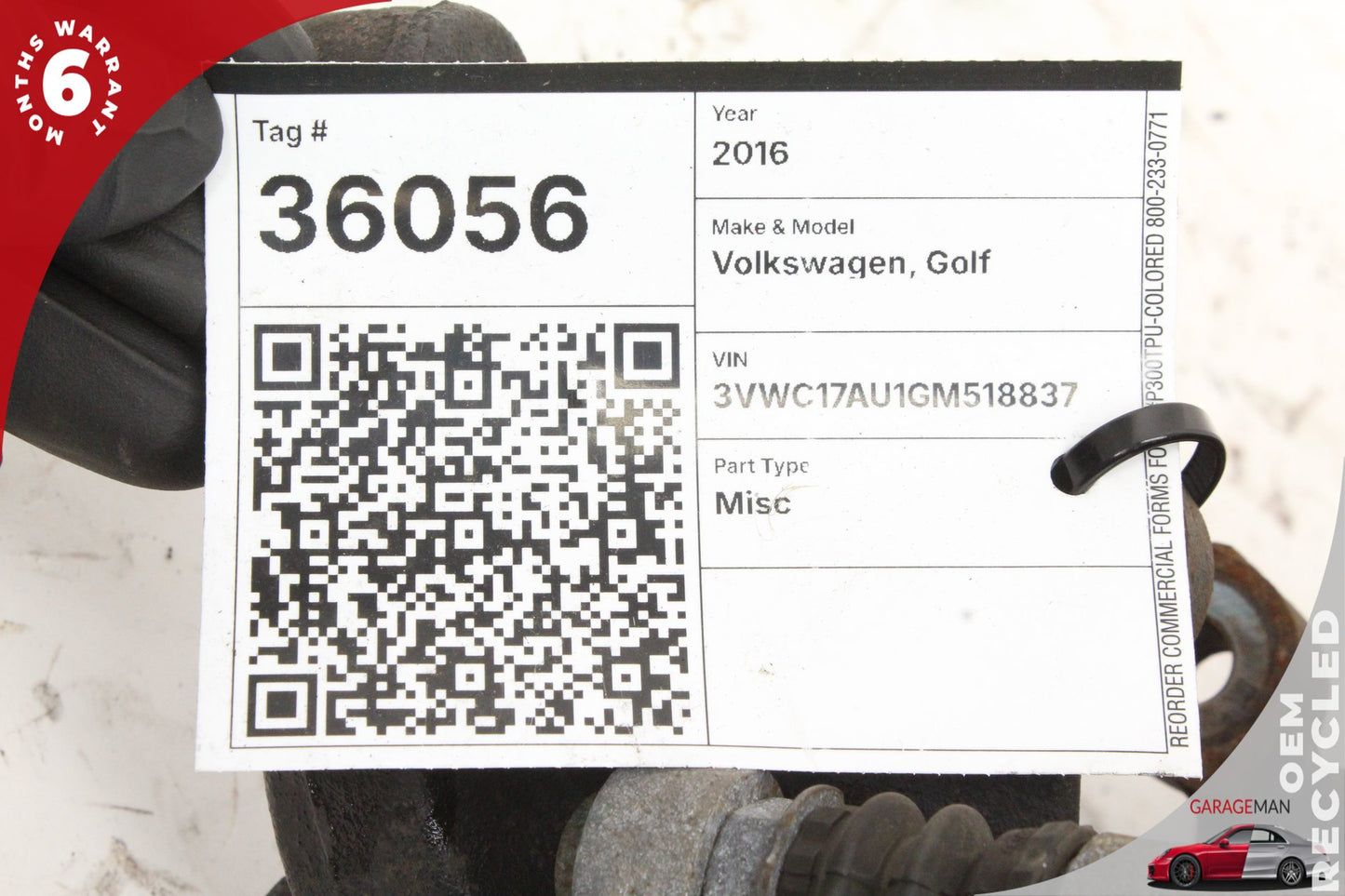 15-25 Volkswagen Golf MK7 BA BV 1.8L Rear Right Spindle Knuckle Wheel Hub 5NO415C