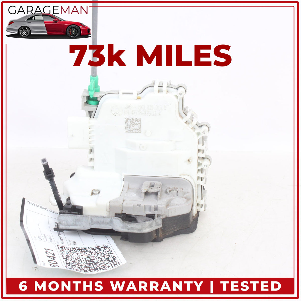 2018-2025 Audi A5 F5 Left Rear Door Lock Latch Actuator 8X0839015D OEM