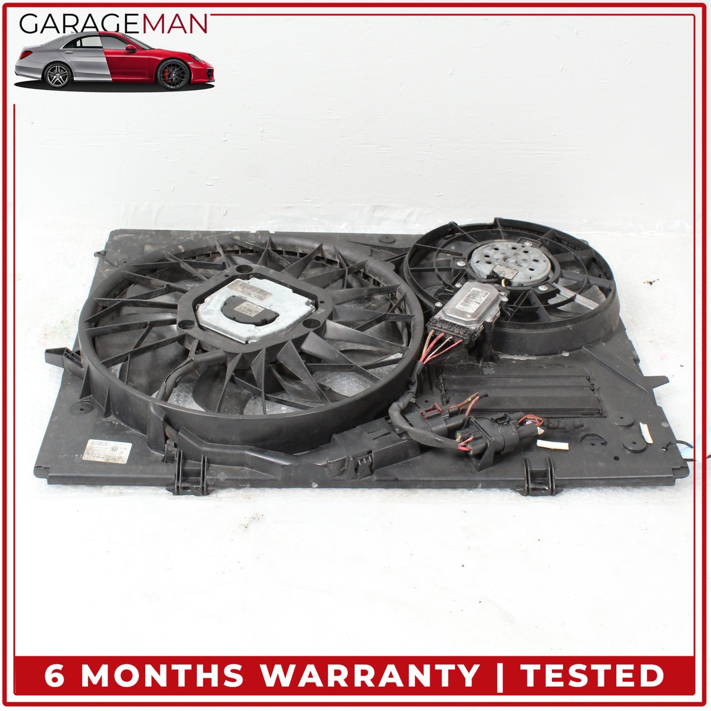 2007-2015 Audi Q7 SUV Engine Radiator Electric Cooling Dual Fan 7L0121207D OEM