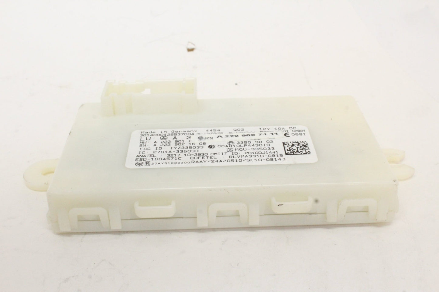2014-2020 Mercedes-Benz C300 W205 Keyless Go Entry Control Module 2229007111