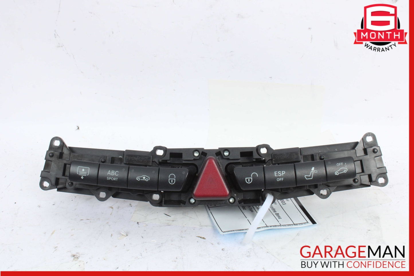 2003-2006 Mercedes W220 S55 AMG Hazard Switch Control Panel 2208216558 OEM