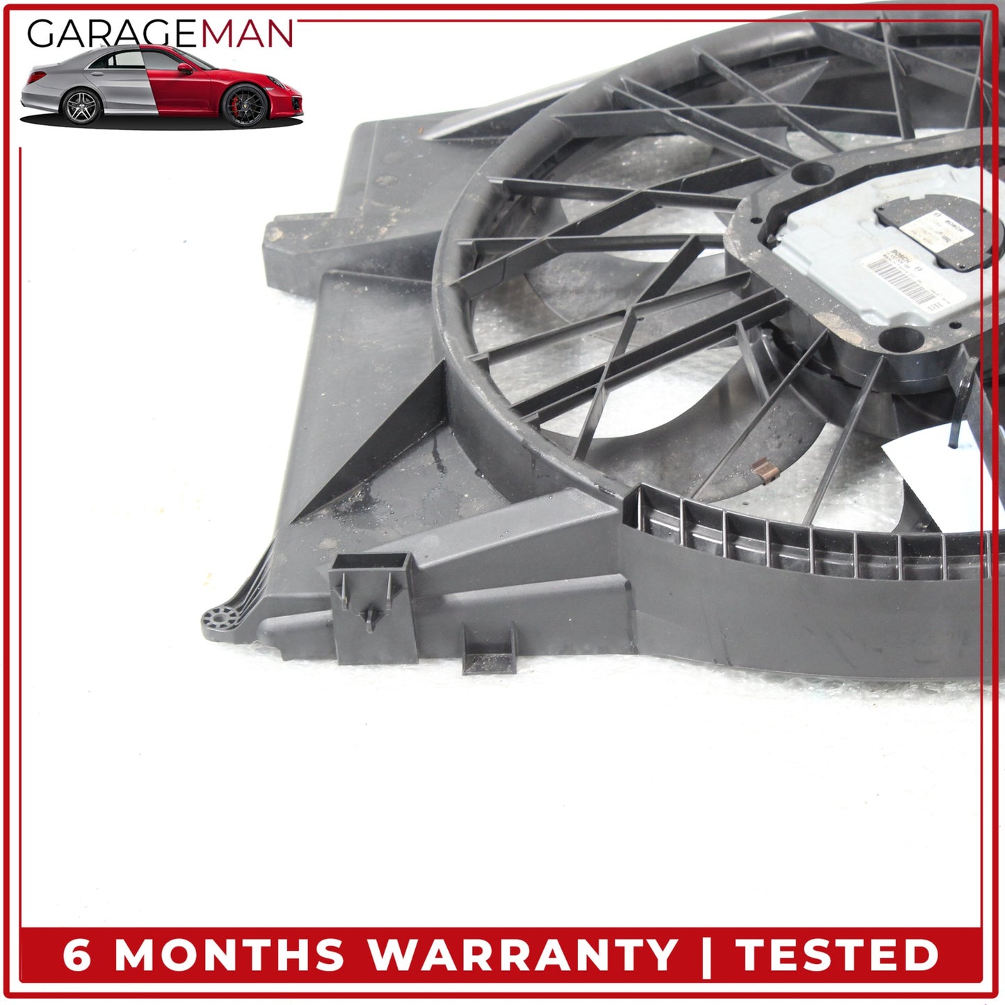 2003-2012 Mercedes R230 SL500 Cooling Fan Blade w/ Shroud & Motor 0130706905 OEM