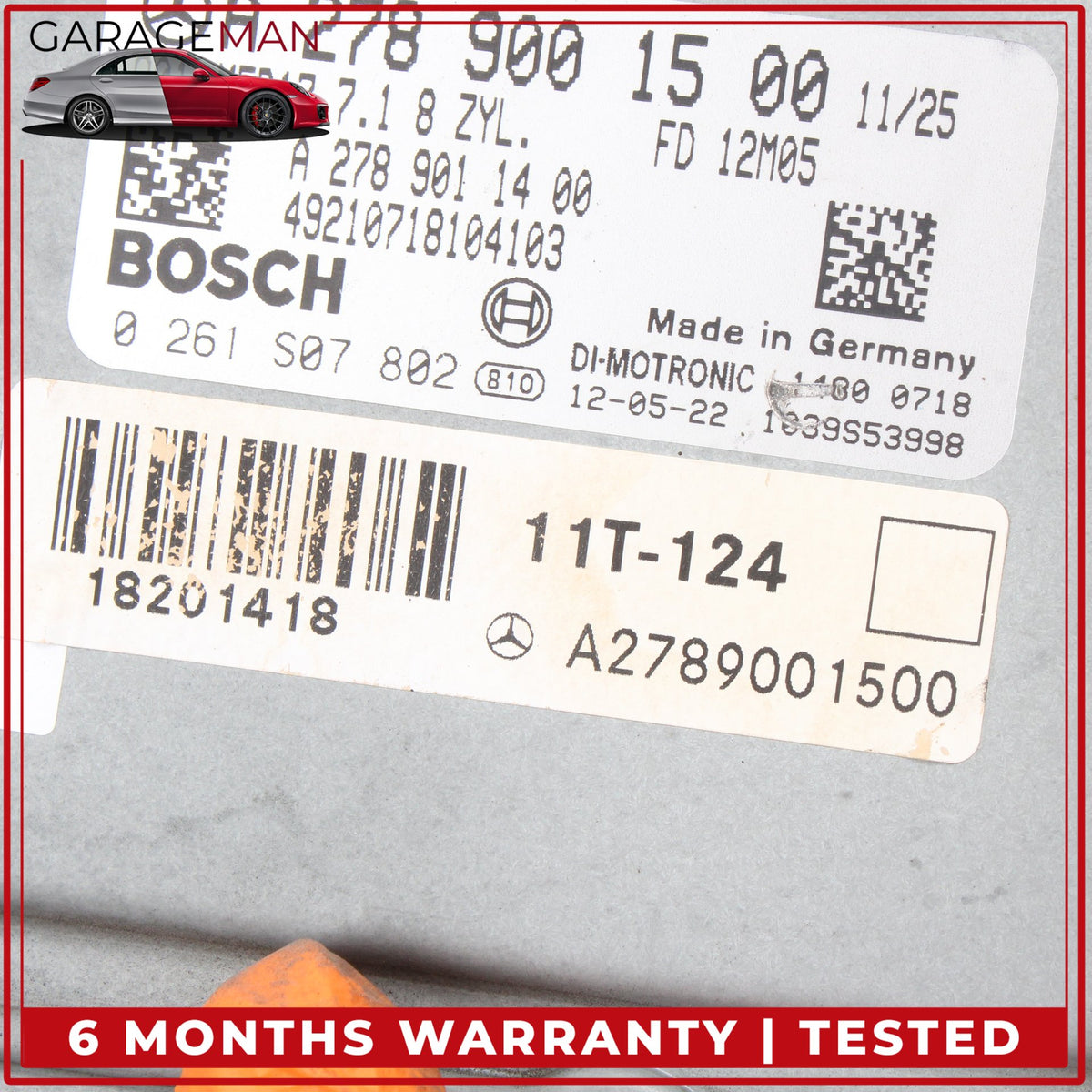 2011-2014 Mercedes C207 E550 CLS550 ECU Engine Control Module 2789001500 OEM