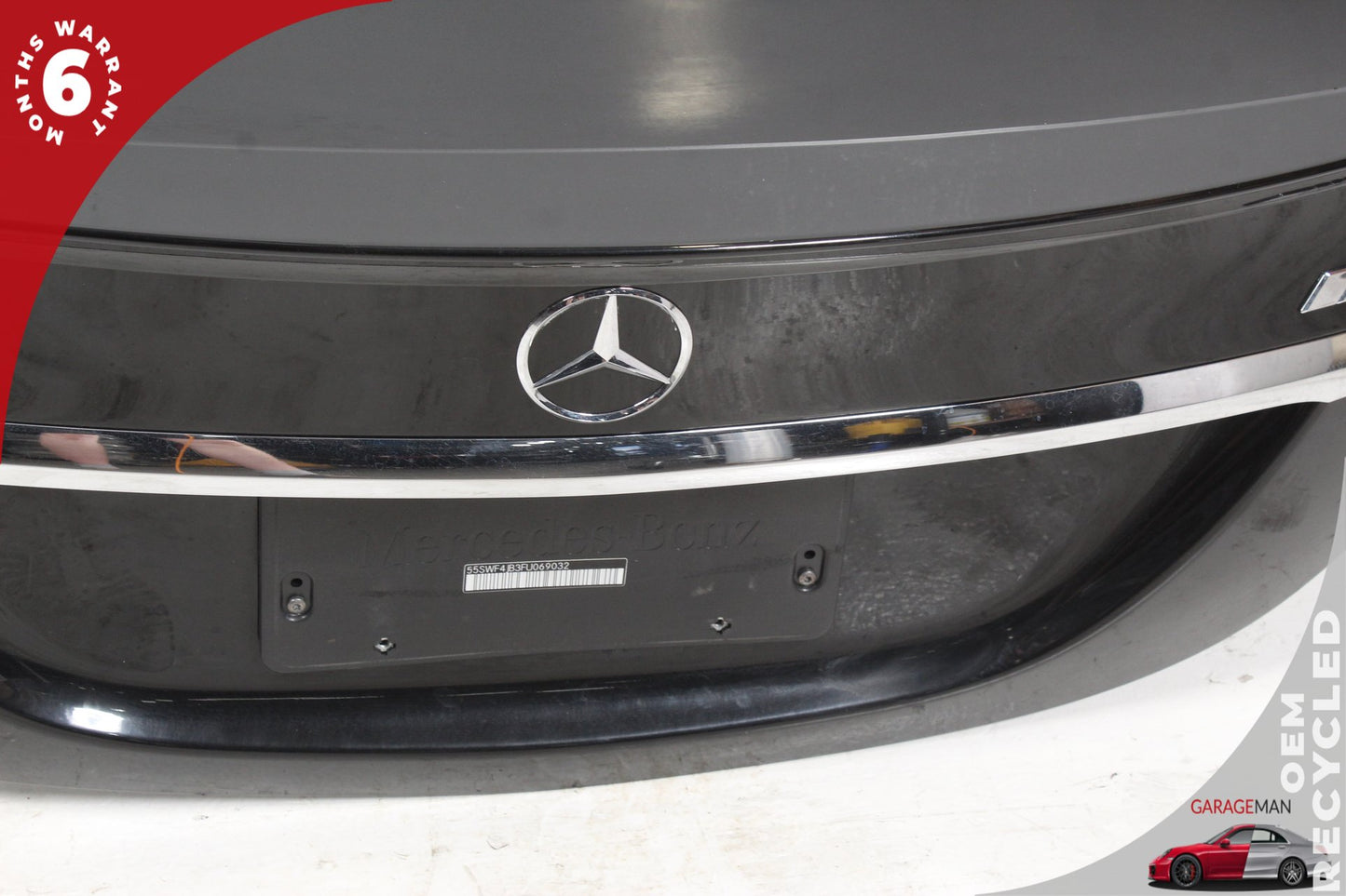 2015-2021 Mercedes W205 C300 C63 AMG Sedan Trunk Lid Panel Assembly Black OEM