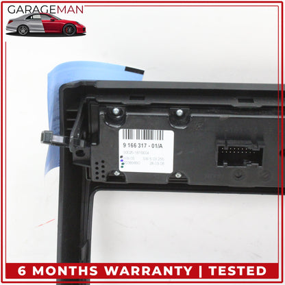 2007-2014 BMW X5 X6 Rear AC A/C Climate Control Switch Panel w/ Trim 9166317 OEM