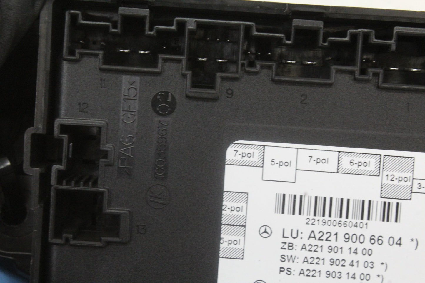 2007-2013 Mercedes S550 W221 Rear Left/Right Door Control Module 2219006604