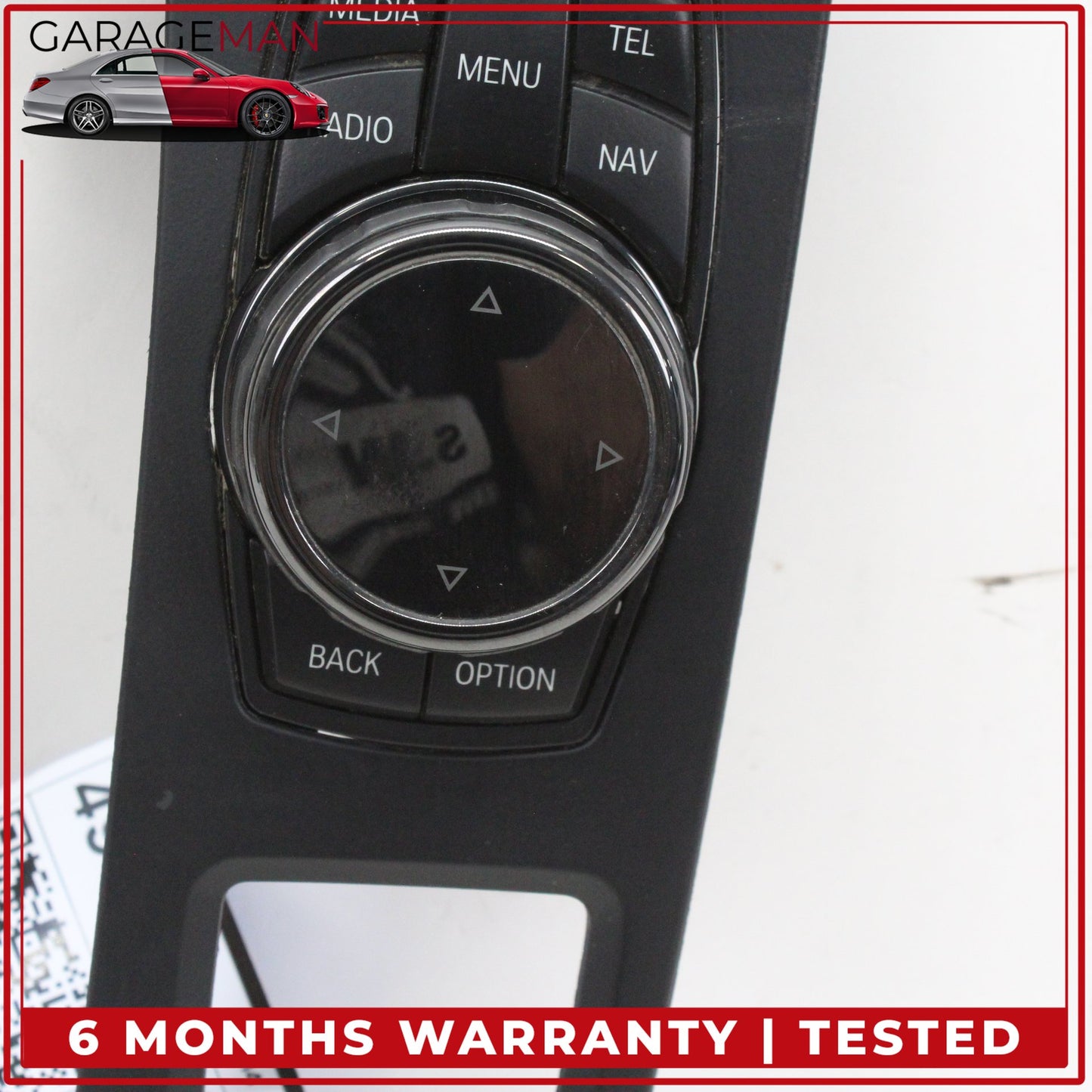 2014-2019 BMW X5 X6 iDrive Media Navigation Ceramic Knob w/ Switches & Trim OEM