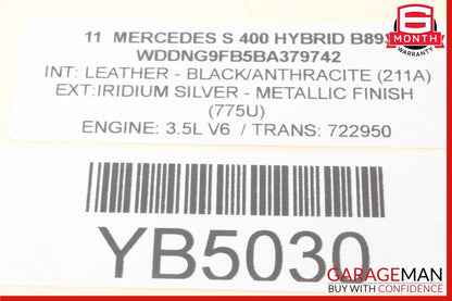 06-14 Mercedes W221 S400 CL550 S350 ML350 Front Left Driver Side Seat Airbag SRS