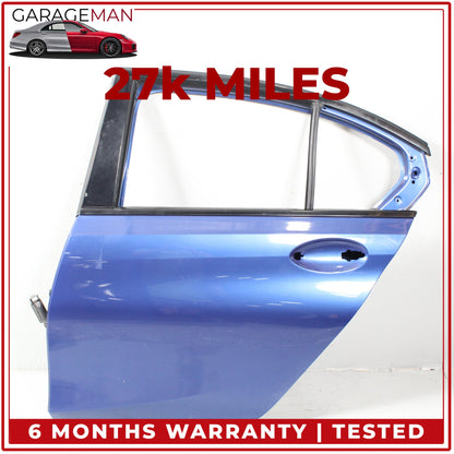 2019-2025 BMW M340i G20 Rear Left Driver Side Door Shell Blue 7482277 OEM