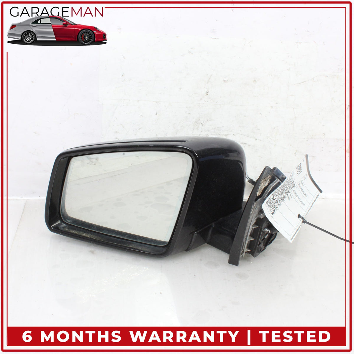 2010-2013 Mercedes W221 S550 Front Left Side Door Rear View Mirror Black OEM