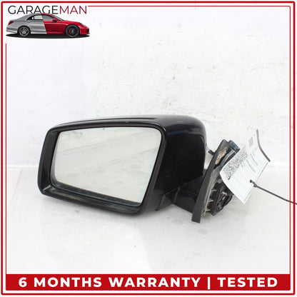 2010-2013 Mercedes W221 S550 Front Left Side Door Rear View Mirror Black OEM