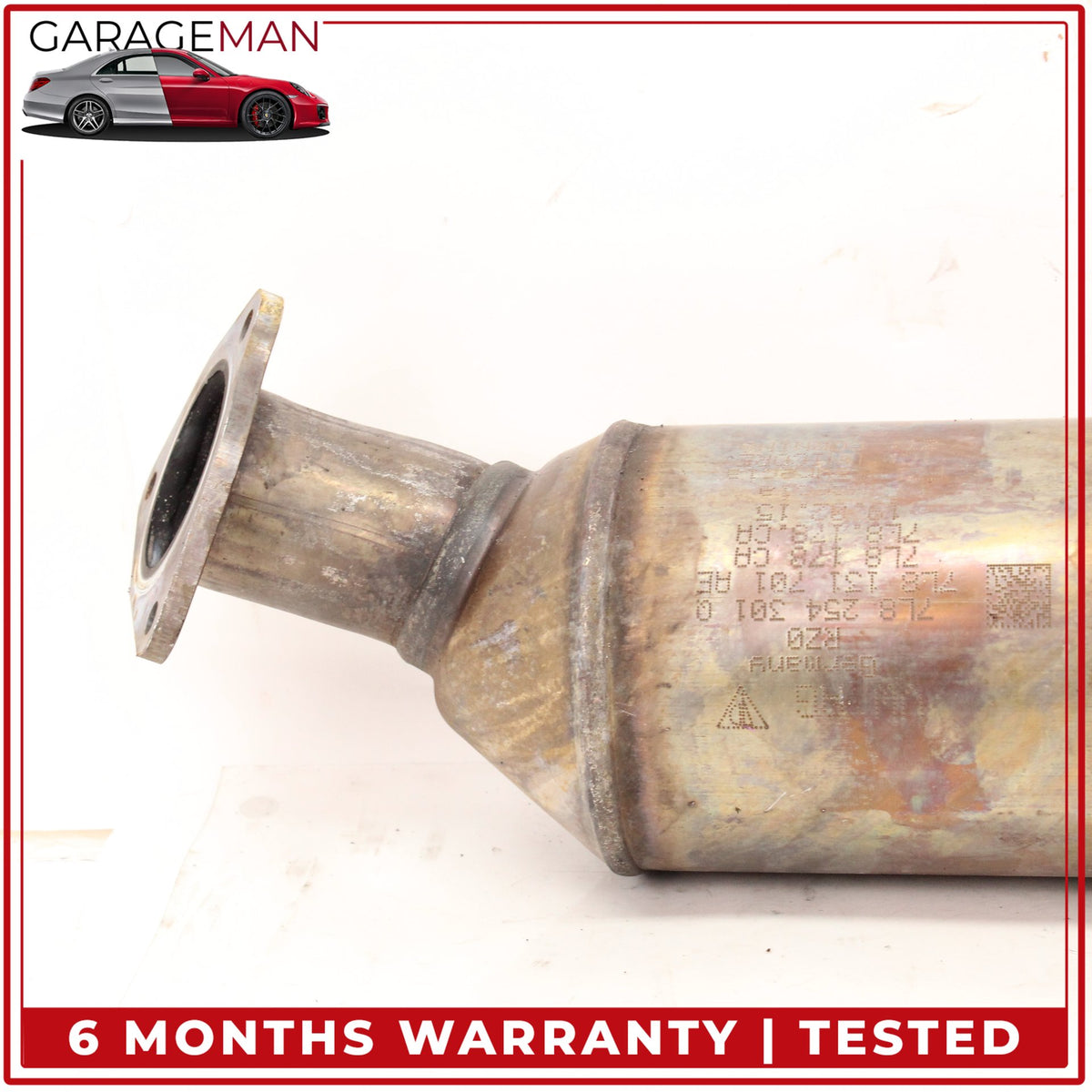 2011-2015 Audi Q7 4L 3.0L Left Side Exhaust Downpipe 7L8254301Q OEM