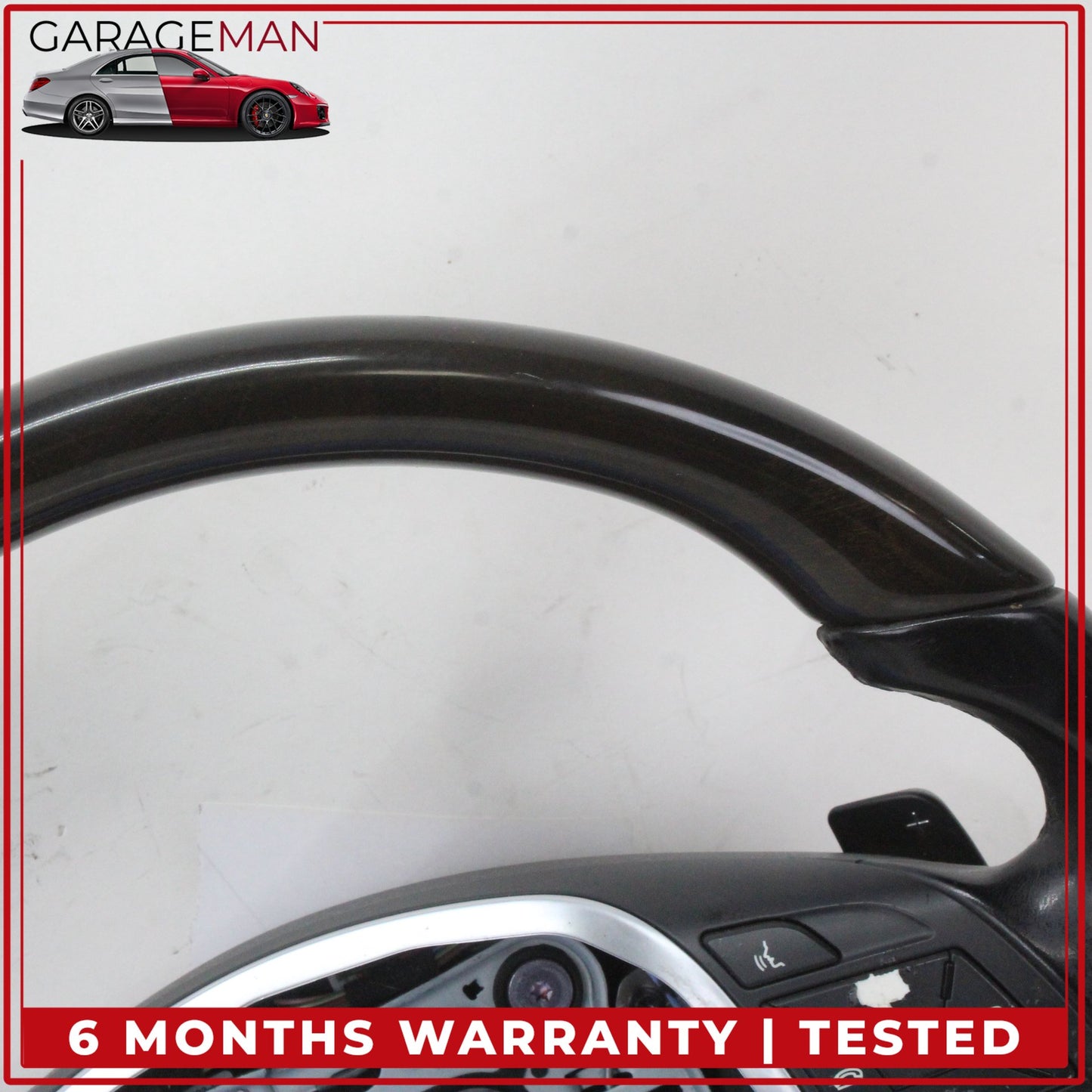 2012-2013 Mercedes W207 E350 CLS500 Steering Wheel Wood w/ Paddle Shifters OEM