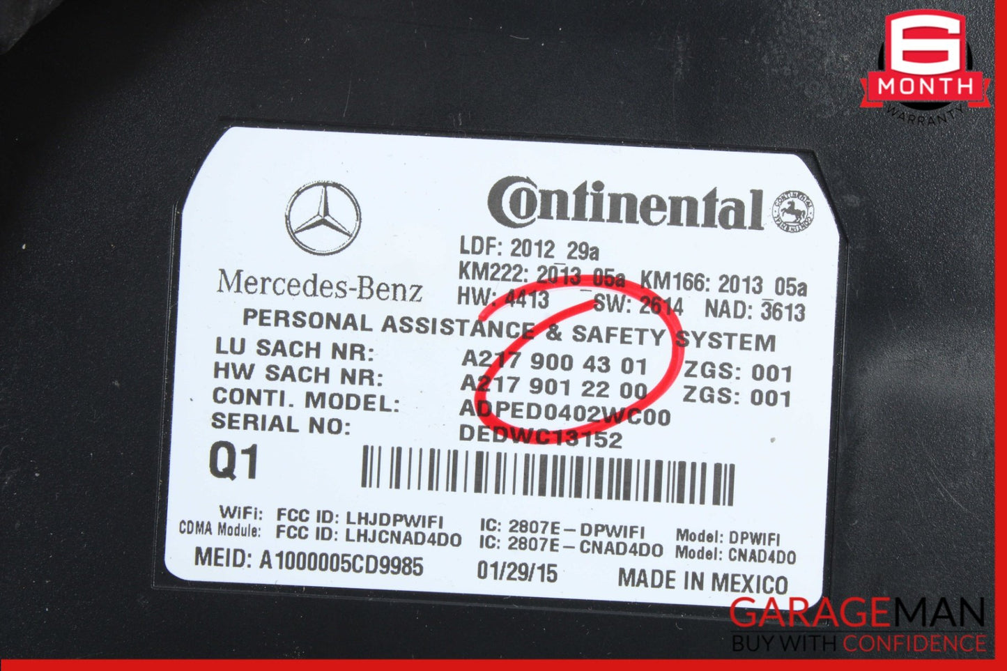 2010-2020 Mercedes-Benz C300 W205 Communication Control Module 2179004301 OEM