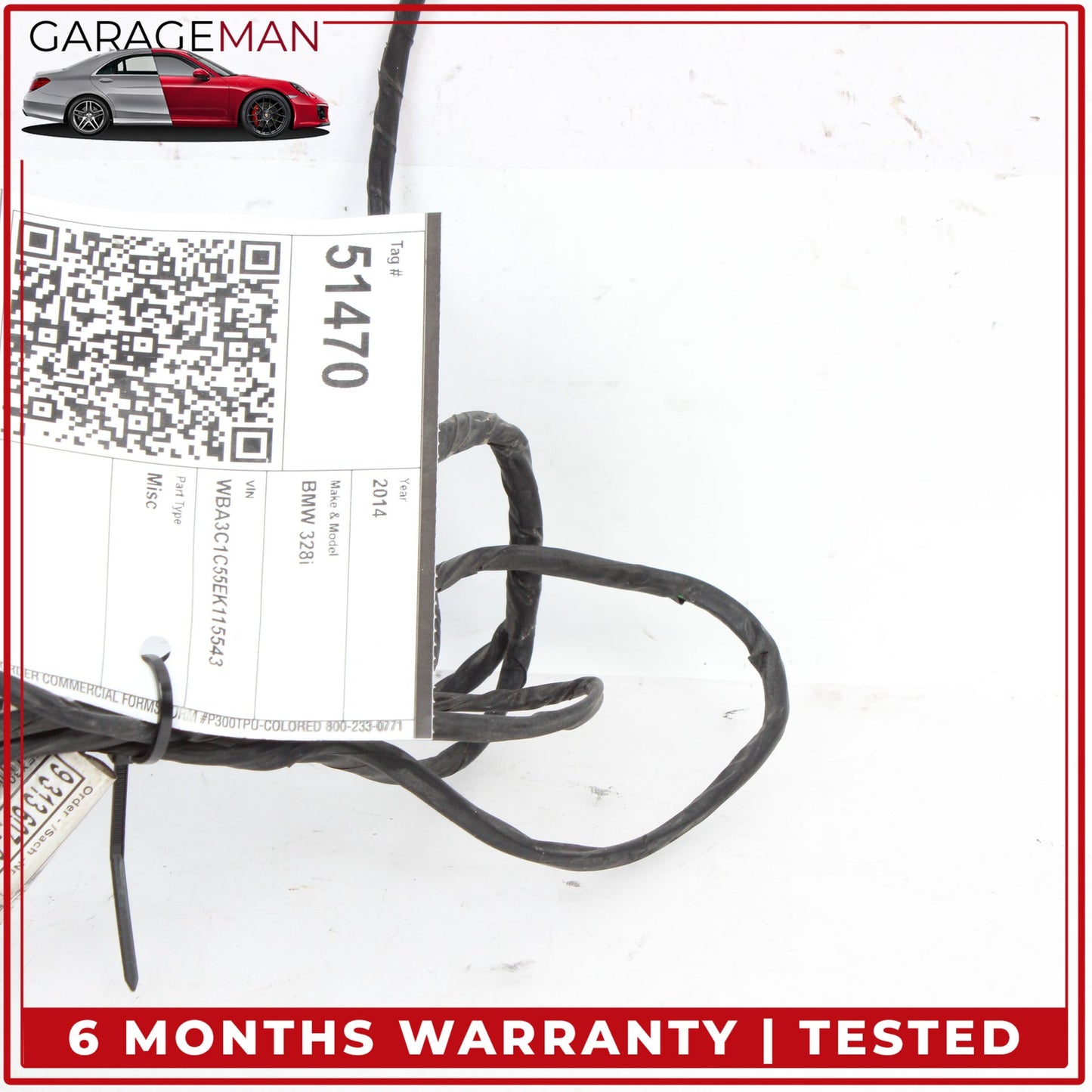 2012-2018 BMW 328i F30 Front Bumper Parking Sensors w/ Wire Harness 9313607 OEM
