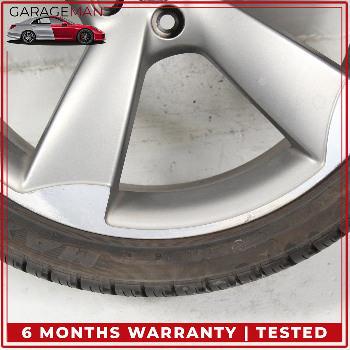 2012-2018 Audi A6 S6 Front or Rear 5 Spoke Wheel Rim w/ Tire 8.5JX20H2 ET45 OEM