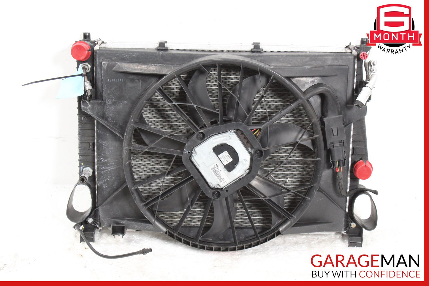 2003-2006 Mercedes R230 SL500 Engine Cooling Radiator AC A/C Condenser Assy OEM