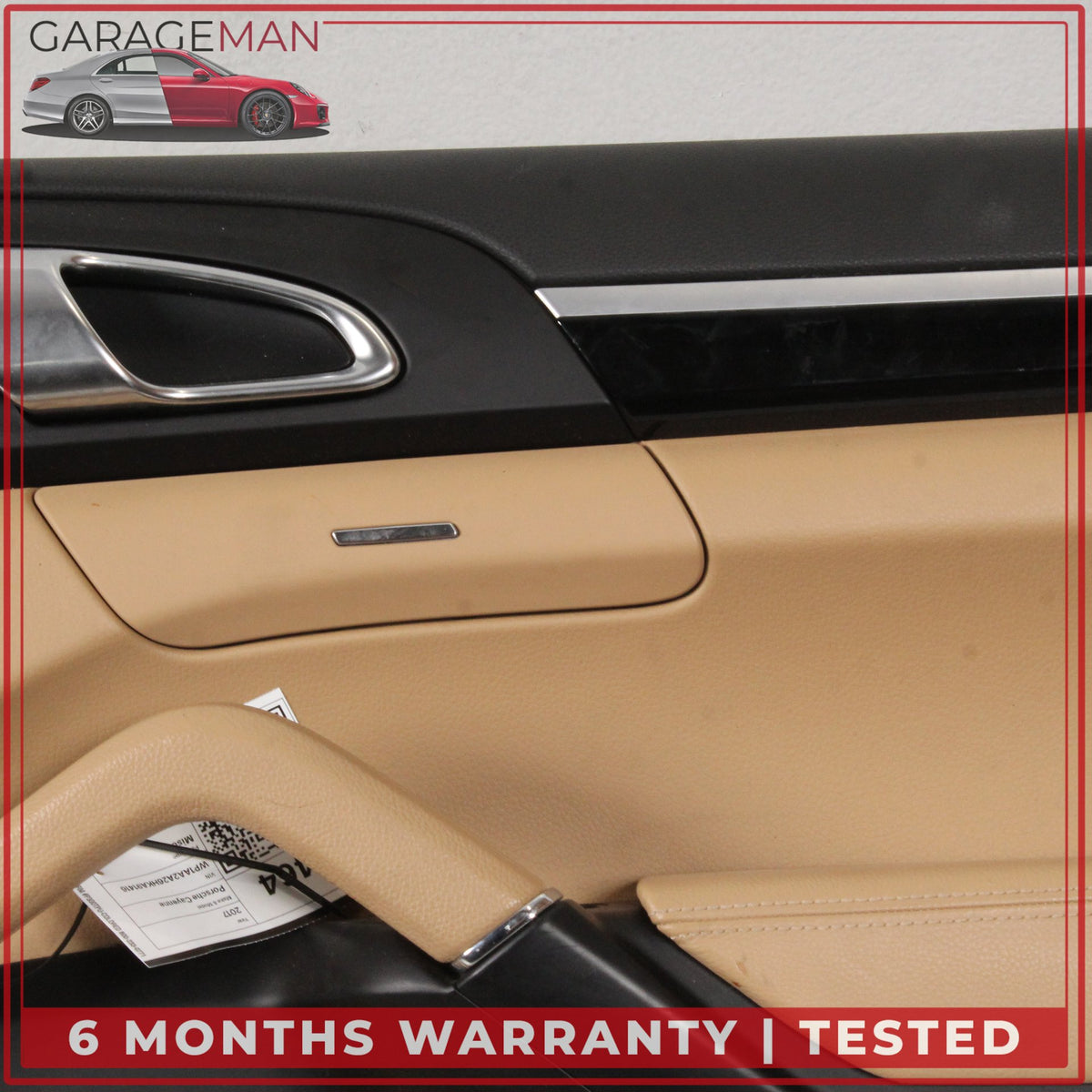 2011-2018 Porsche Cayenne 958 Rear Right Side Door Trim Cover Panel Beige OEM