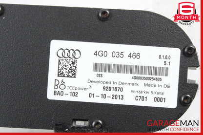 2012-2015 Audi S7 4G Sedan Bang & Olufsen Audio Amplifier Amp 4G0035466