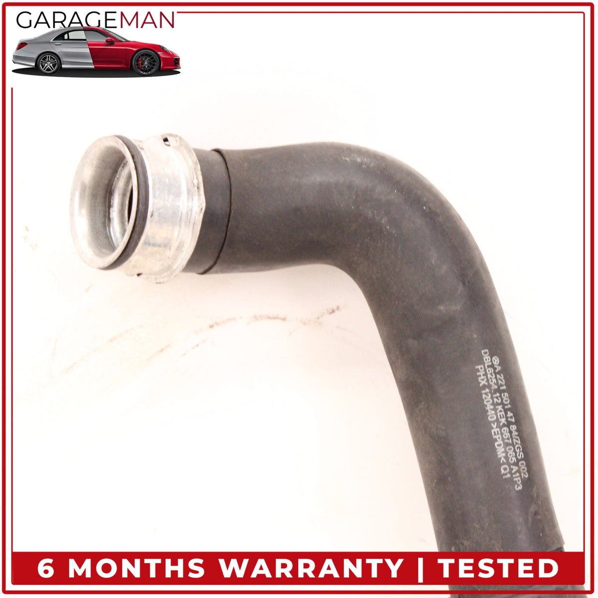 2010-2013 Mercedes W221 S400 Hybrid Lower Radiator Coolant Hose Pipe OEM