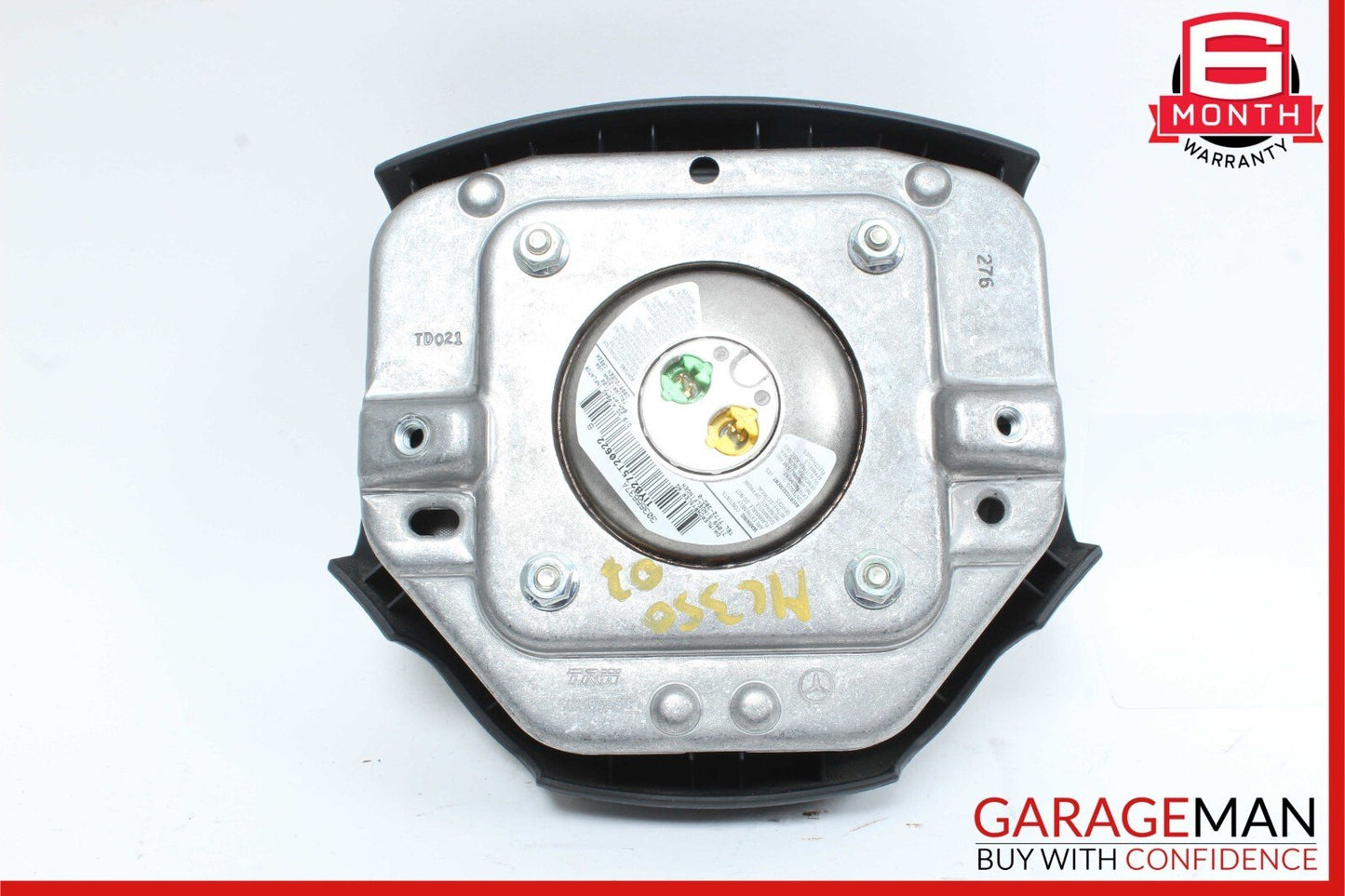 06-08 Mercedes W164 ML350 GL450 R350 Driver Steering Wheel Airbag Black OEM