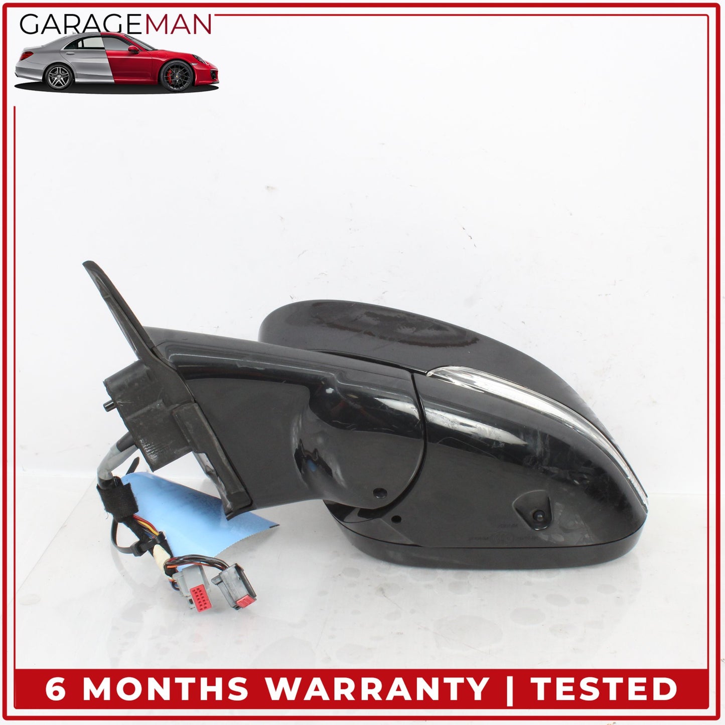 2014-2024 Jaguar F-Type X152 Front Left Door Rear View Mirror w/ Blind Spot OEM