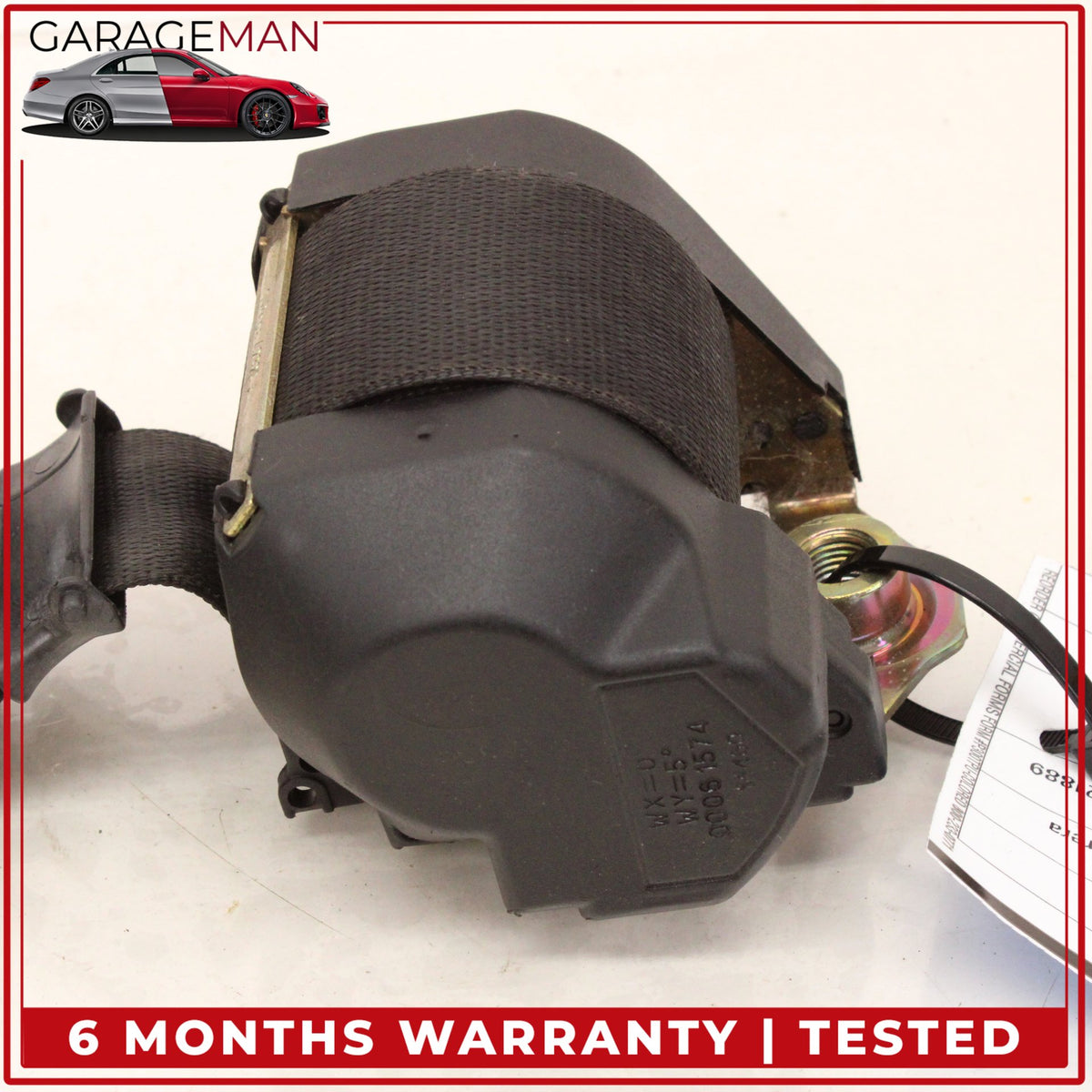 1999-2001 Porsche 911 Carrera Front Left Side Seat Belt Black 99680303300 OEM
