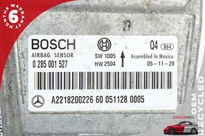 2007-2012 Mercedes W221 S550 Airbag Air Bag Sensor SRS Control Module Unit OEM
