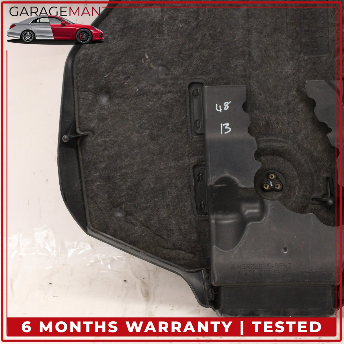 2010-2020 Mercedes W212 E400 S450 Engine Motor Cover Trim Panel 2760108904 OEM