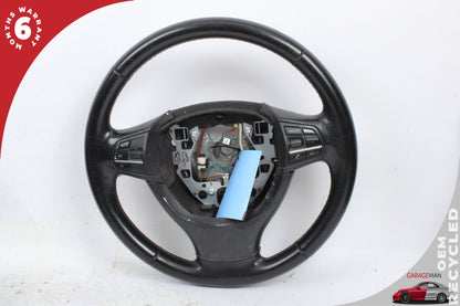 2011-2016 BMW 528i 535i F10 Front Left Side Steering Wheel Black 9229479 OEM