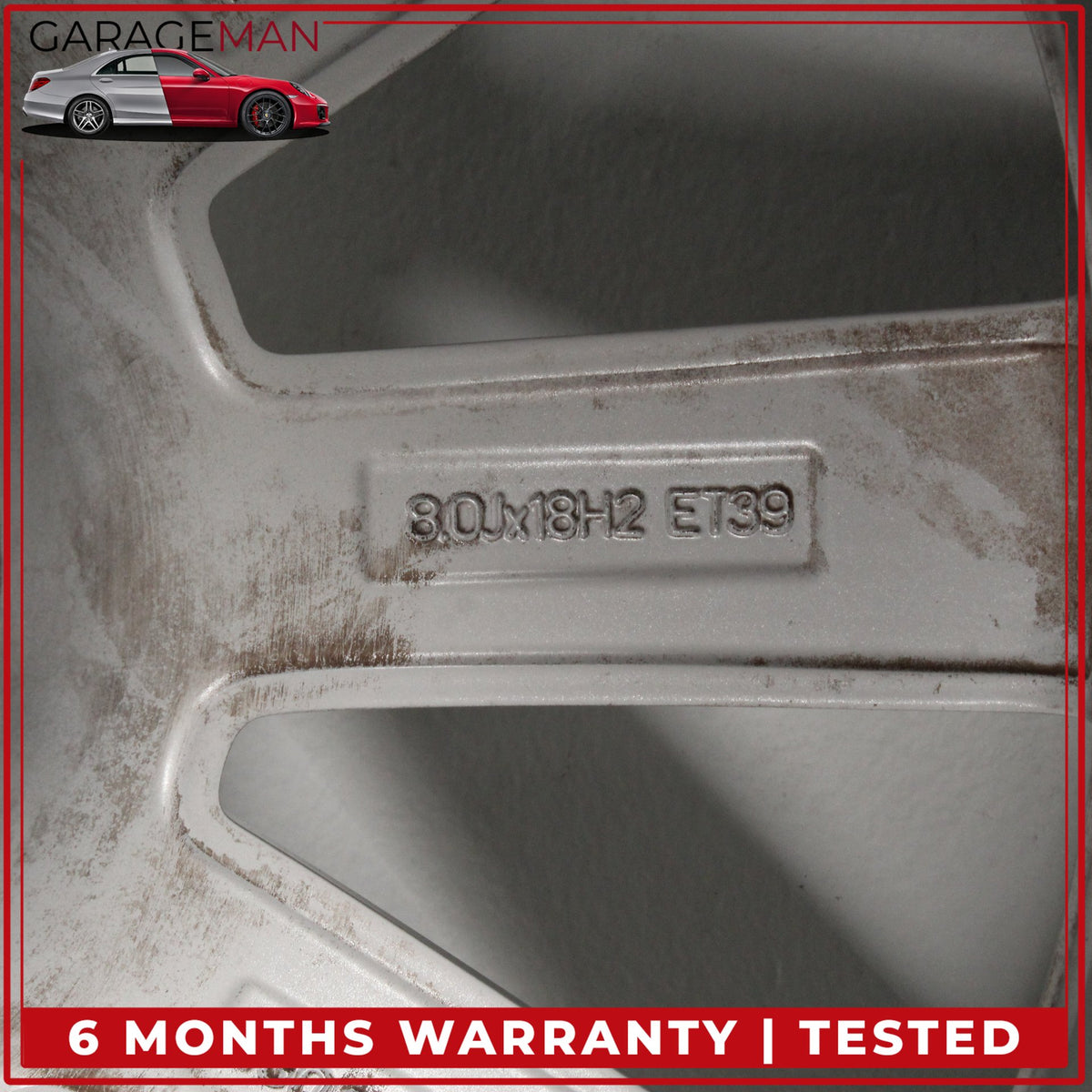 2012-2018 Audi A6 S6 Front or Rear Side Wheel Rim 8JX18H2 ET39 4G0601025BF OEM