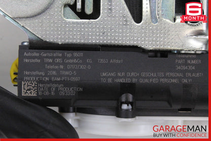 2012-2018 Audi A7 A6 Front Right Passenger Side Seat Belt Black 4G8857706G OEM
