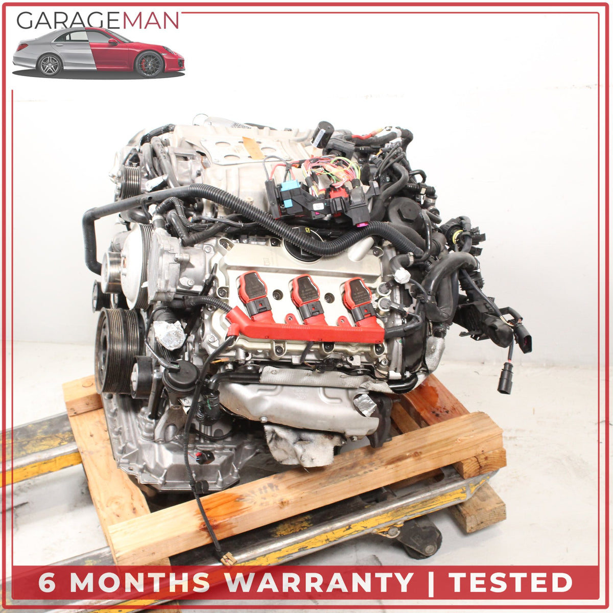 2015 Audi A8 D4 AWD 3.0L V6 CREC Engine Motor Assembly w/ Supercharger OEM