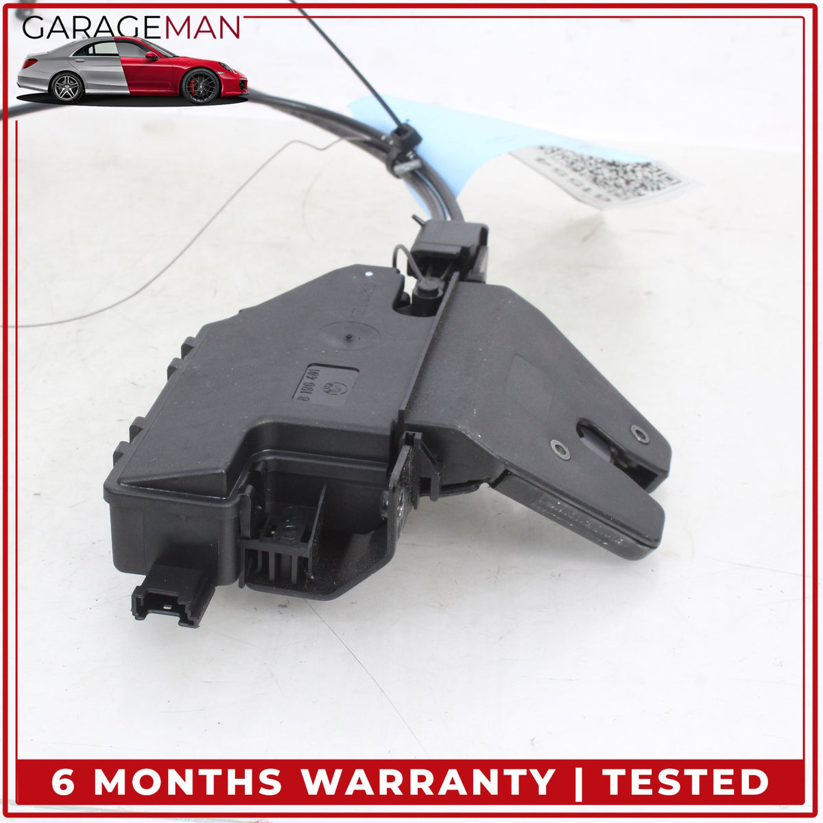 2004-2010 BMW 650i E64 Rear Trunk Lid Lock Actuator w/ Release Logo Handle OEM