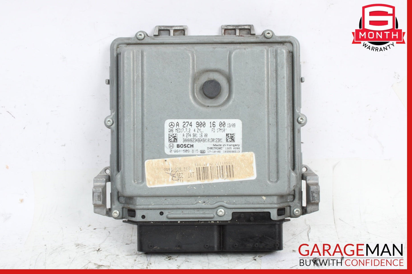 2018 Mercedes-Benz C300 W205 Sedan Engine Control Module 2749001600