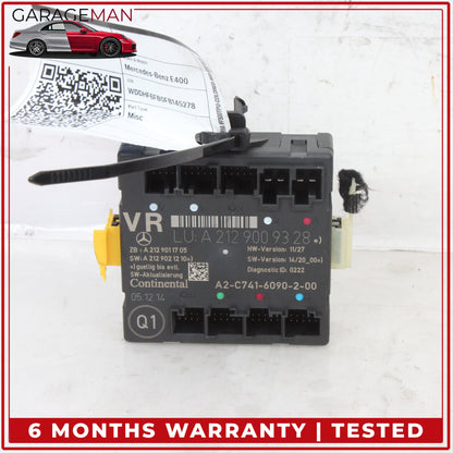 2008-2018 Mercedes W212 E400 Front Right Side Door Control Module 2129009328 OEM