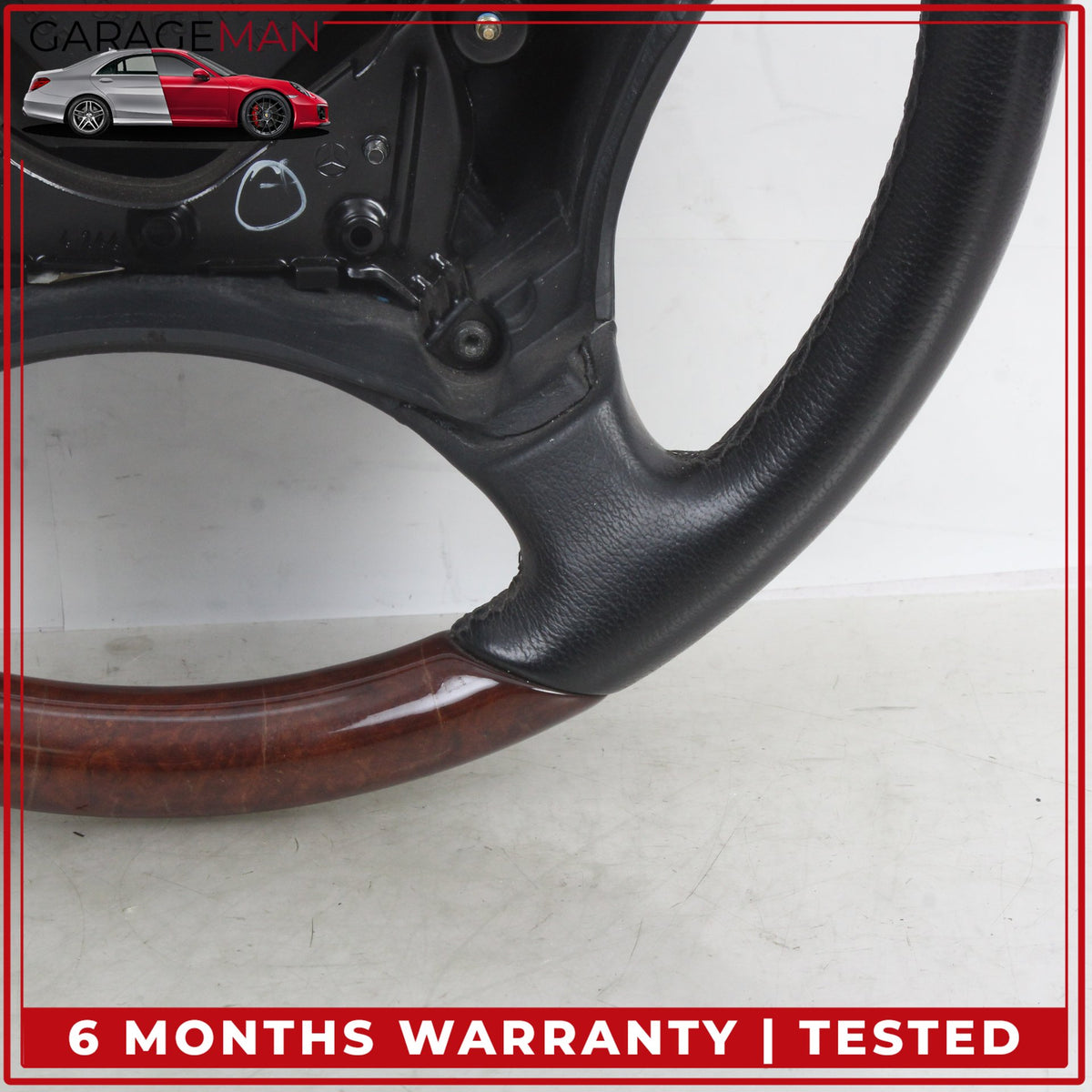 2000-2006 Mercedes W215 CL500 S500 Front Left Steering Wheel Wood 2204600503 OEM