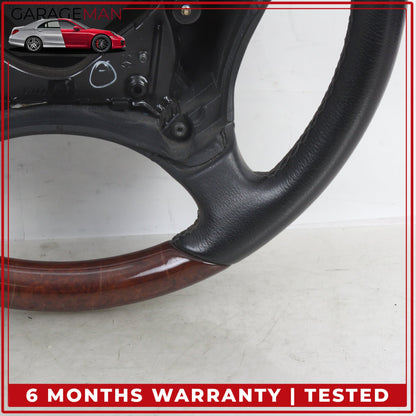 2000-2006 Mercedes W215 CL500 S500 Front Left Steering Wheel Wood 2204600503 OEM