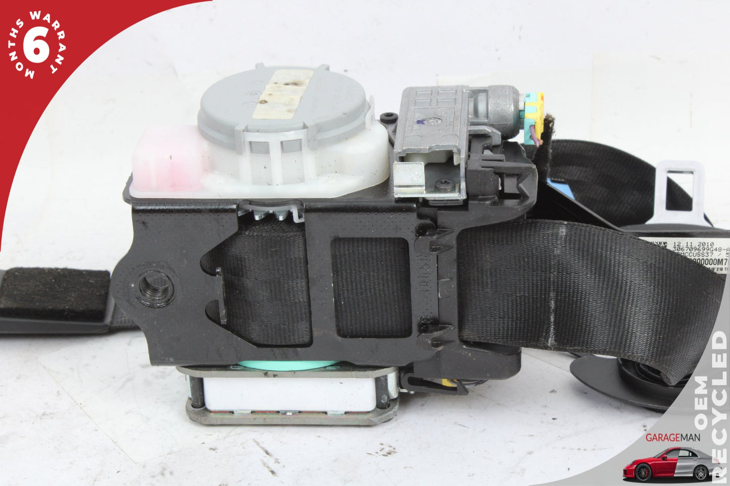 2011-2018 Porsche Cayenne 958 Front Right Passenger Side Seat Belt Black OEM