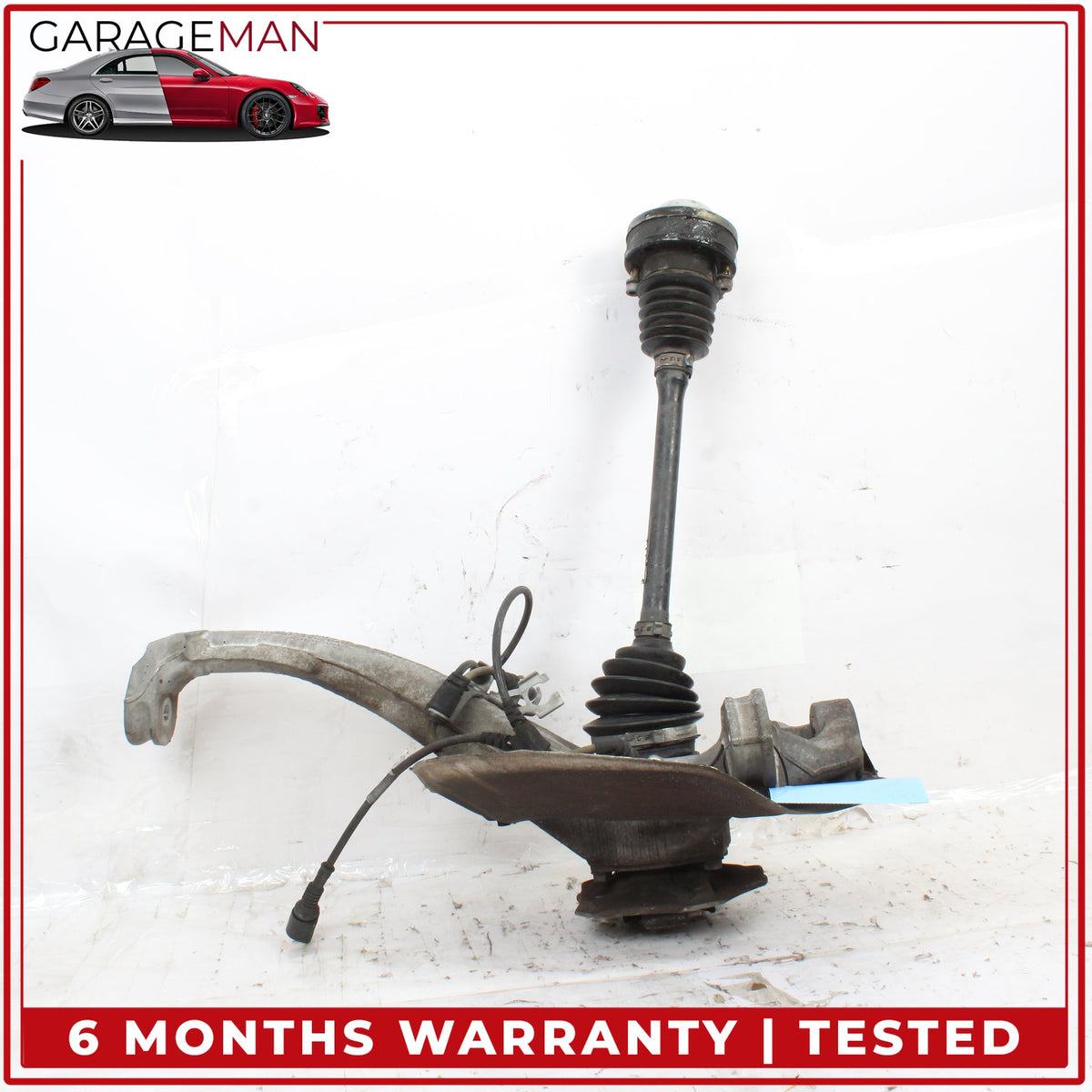 2010-2016 Porsche Panamera 970 Front Left Spindle Knuckle Wheel Hub w/ Shaft OEM