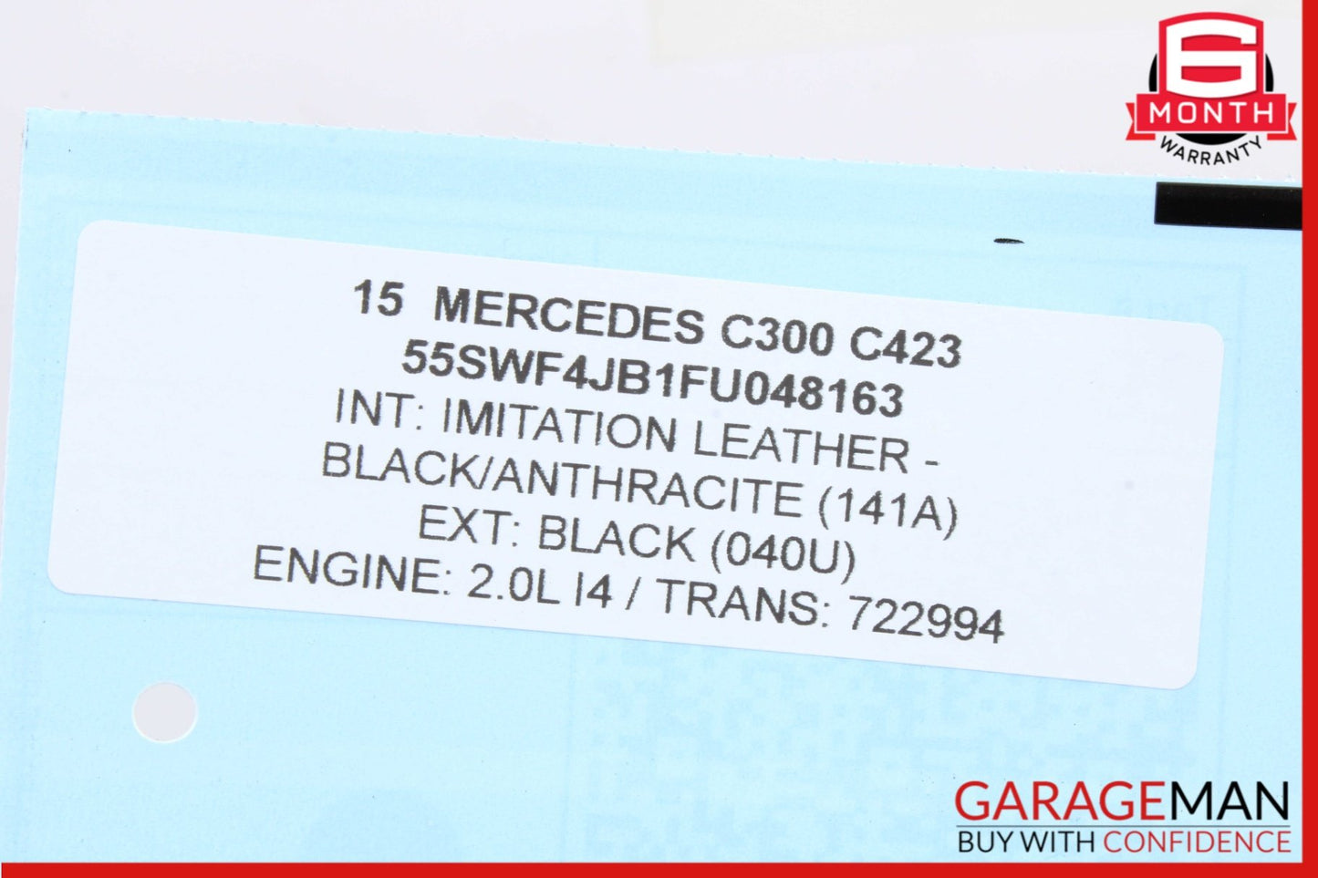 2015-2020 Mercedes-Benz C300 W205 Right Side Door Rear View Mirror w/ Blind Spot