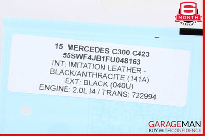 2015-2020 Mercedes-Benz C300 W205 Right Side Door Rear View Mirror w/ Blind Spot