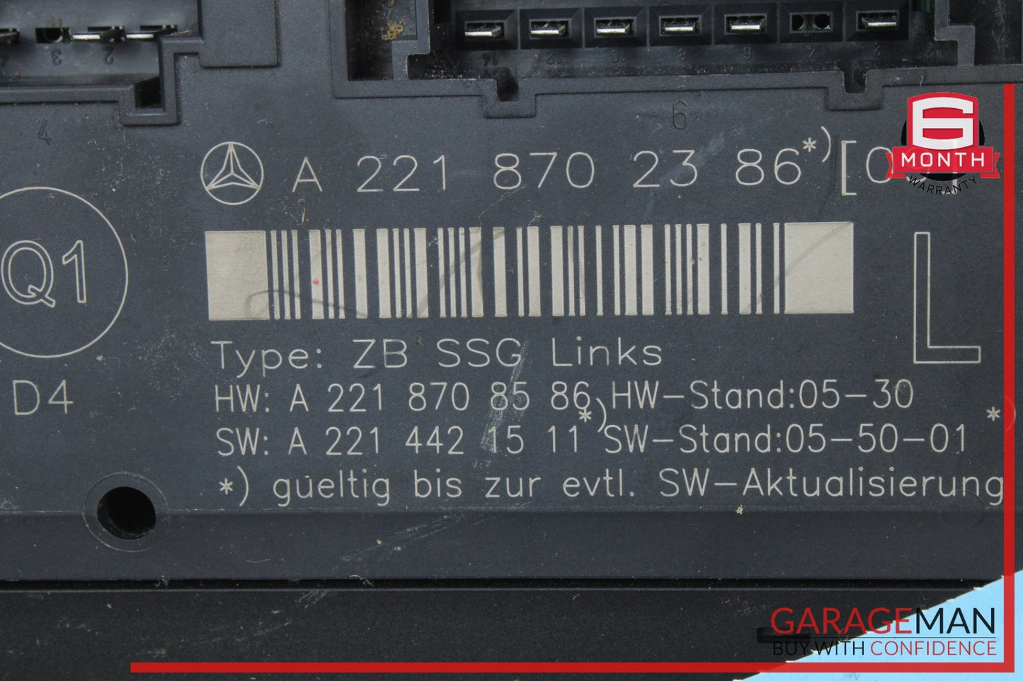 2007-2013 Mercedes S550 W221 Front Left Seat Control Module 2218702386 OEM