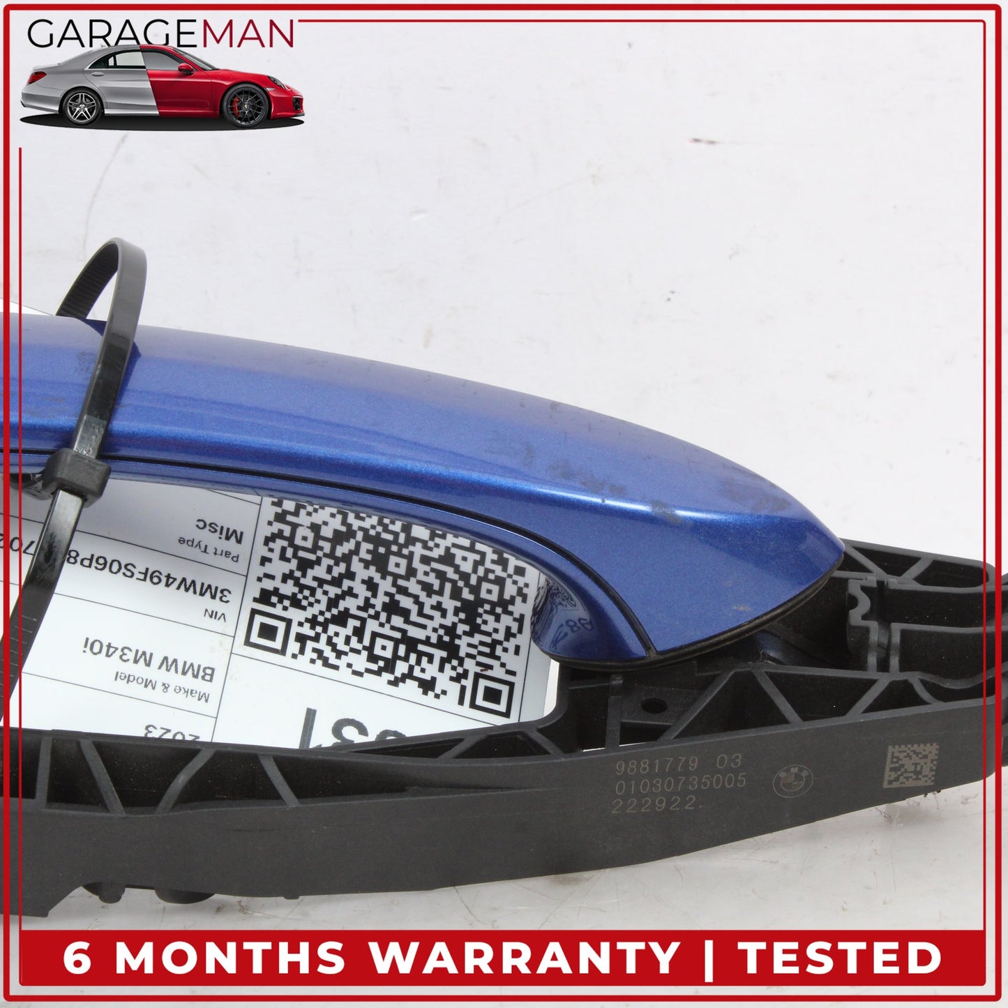 2019-2025 BMW M340i G20 Front Left Side Exterior Door Handle Blue 7449557 OEM